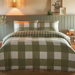 Glenmore Green Duvet Set Super King - Glenmore Duvet Set Super King Sage Sterling Home 1