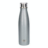 Built Silver Glitter Water Bottle