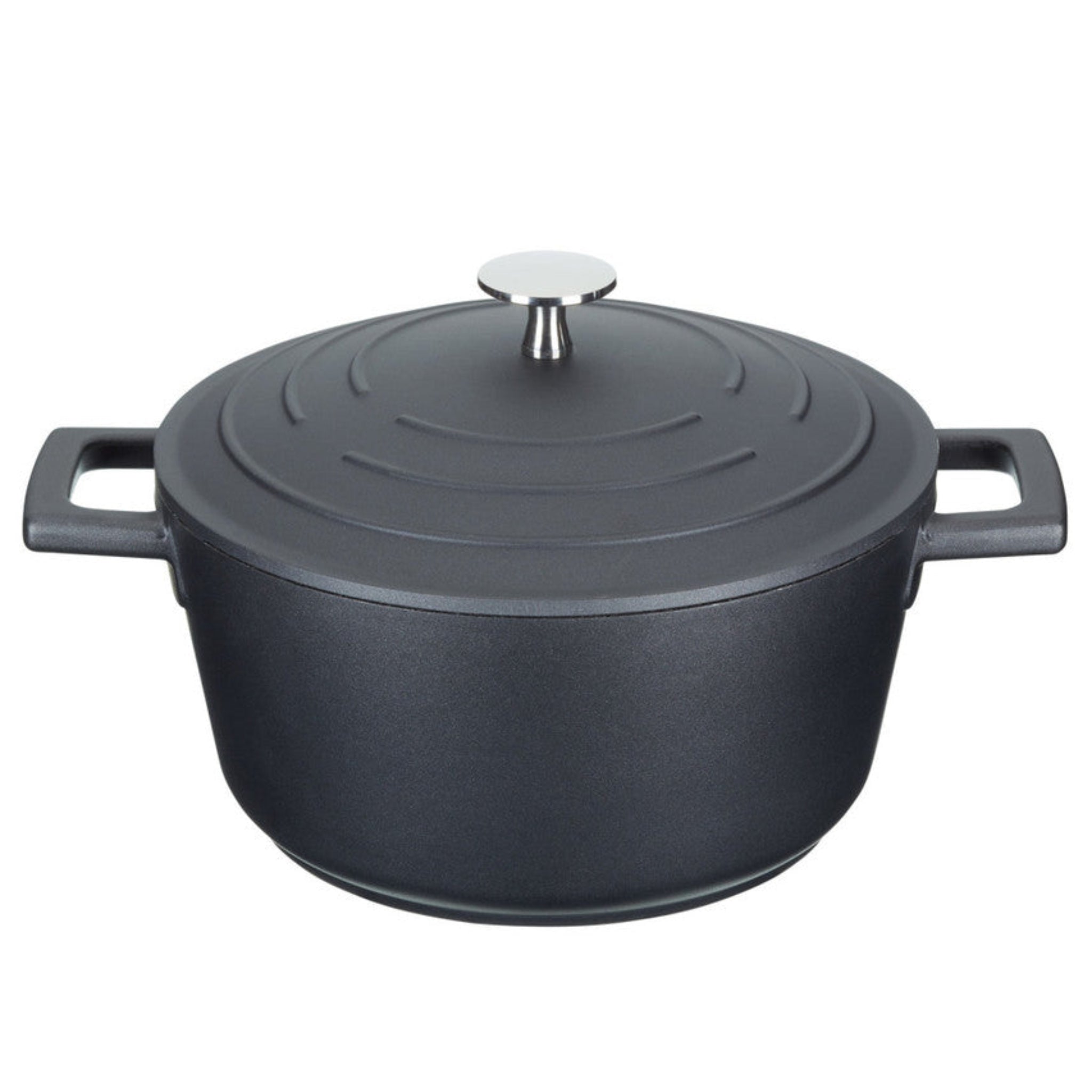 MasterClass Black Cast Aluminium Small Casserole Dish - MC Cast Alu Casserole Dish 2.5L Black Sterling Home 1