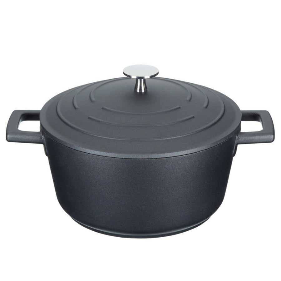 MasterClass Black Cast Aluminium Small Casserole Dish - MC Cast Alu Casserole Dish 2.5L Black Sterling Home 1