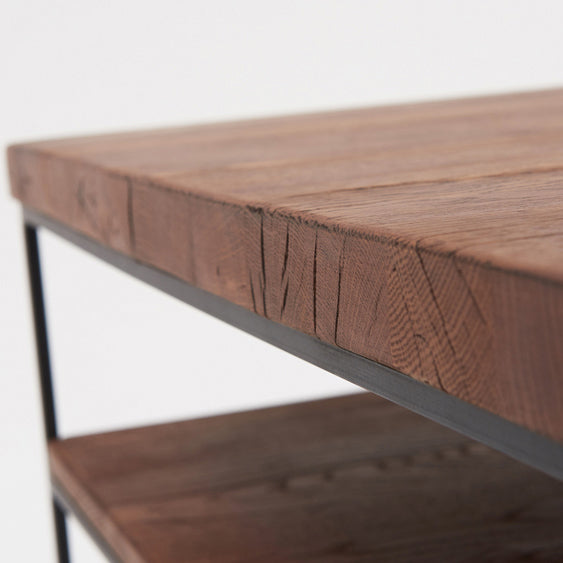 Raindale Coffee Table - Coffee Table Dark Oak / Metal Legs Tables Sterling Home 3