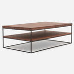 Raindale Coffee Table - Coffee Table Dark Oak / Metal Legs Tables Sterling Home 5