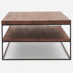 Raindale Coffee Table - Coffee Table Dark Oak / Metal Legs Tables Sterling Home 6
