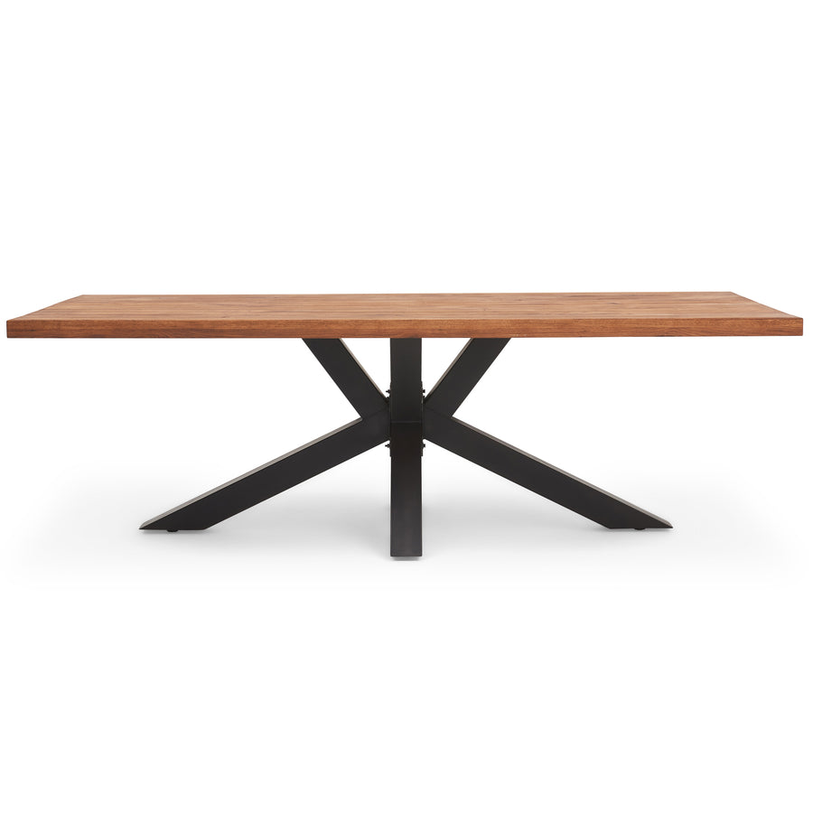 Raindale Dining Table - Dining Table 200cm Dark Oak / Star Metal Legs - 200cm Tables Sterling Home 1