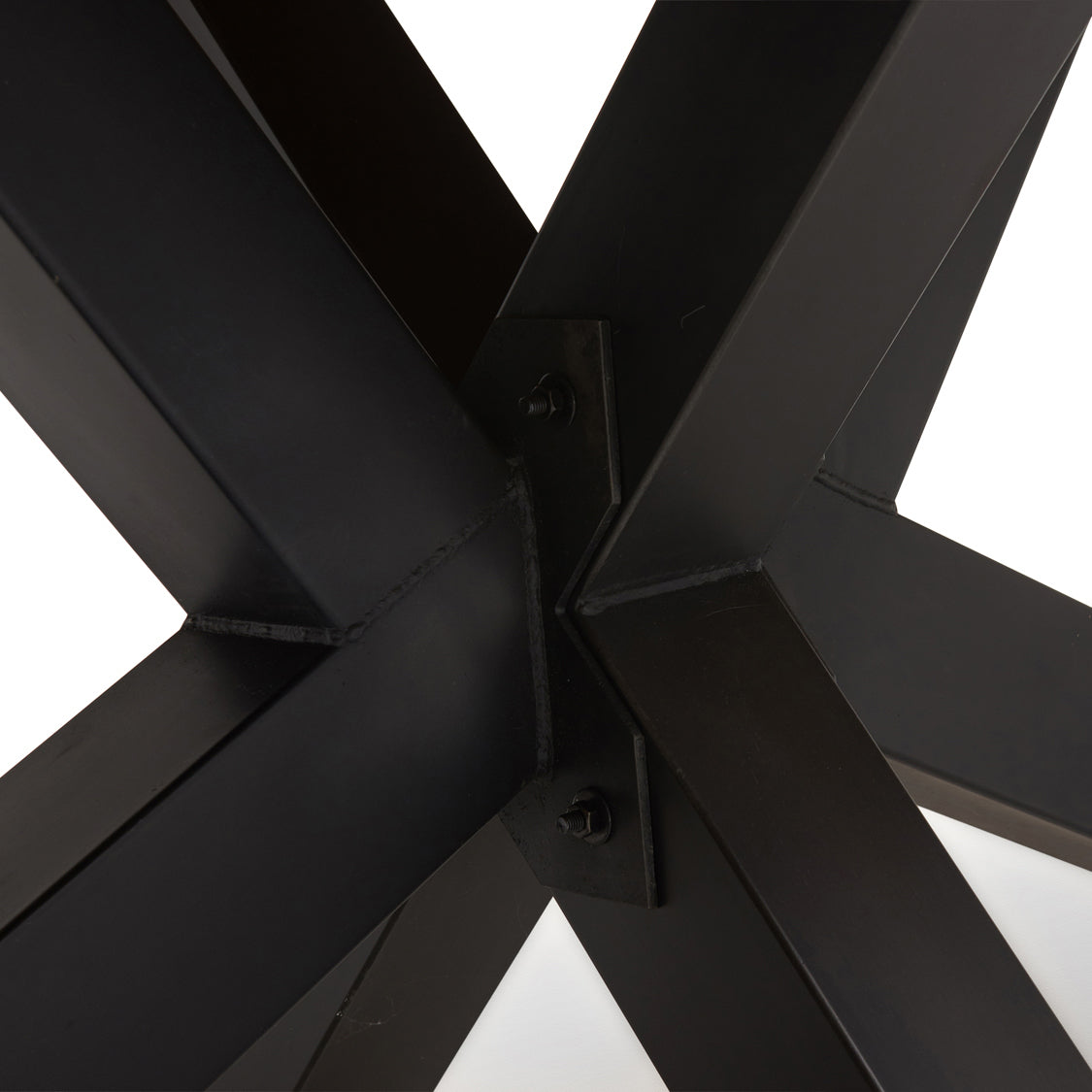 Raindale Dining Table - Dining Table 200cm Dark Oak / Star Metal Legs - 200cm Tables Sterling Home 4