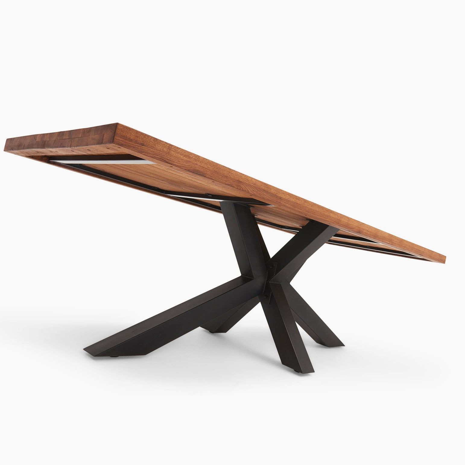 Raindale Dining Table - Dining Table 200cm Dark Oak / Star Metal Legs - 200cm Tables Sterling Home 7