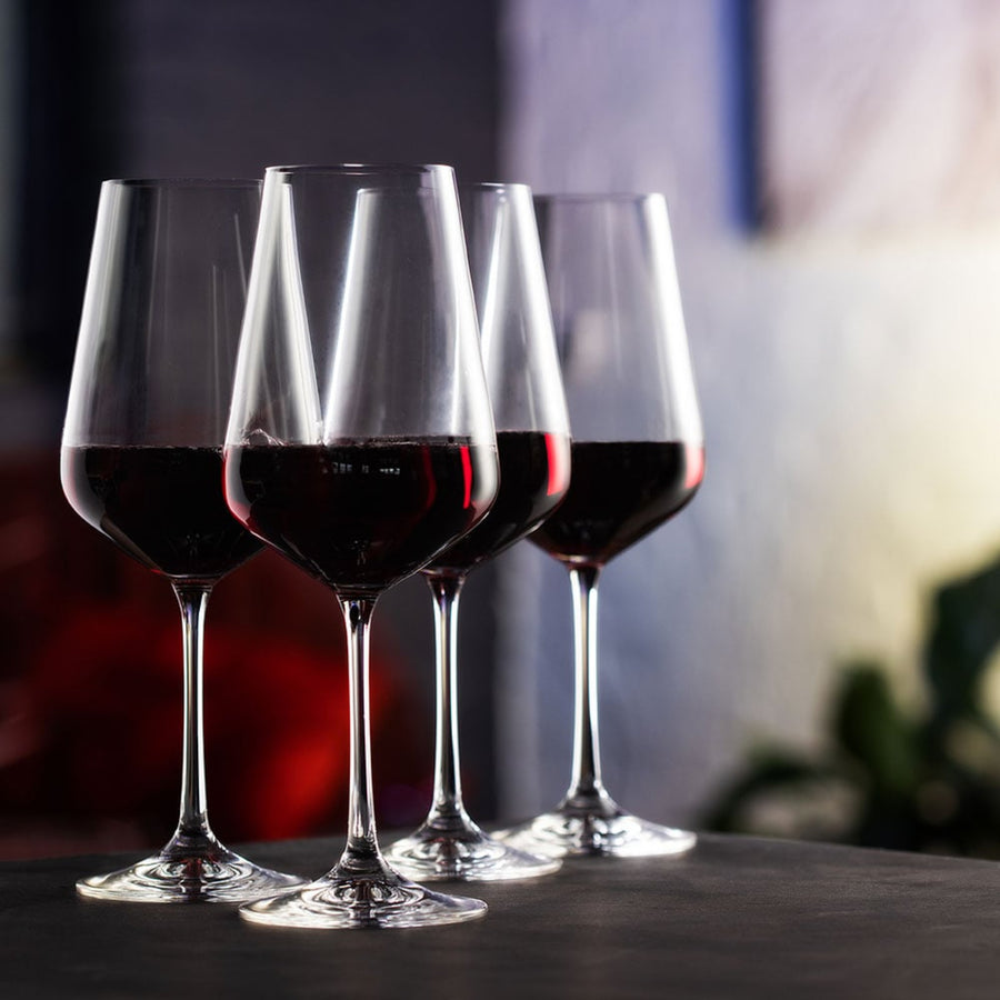 SALE Cheers! Optic Red Wine Glass 4Pk Sterling Home 1
