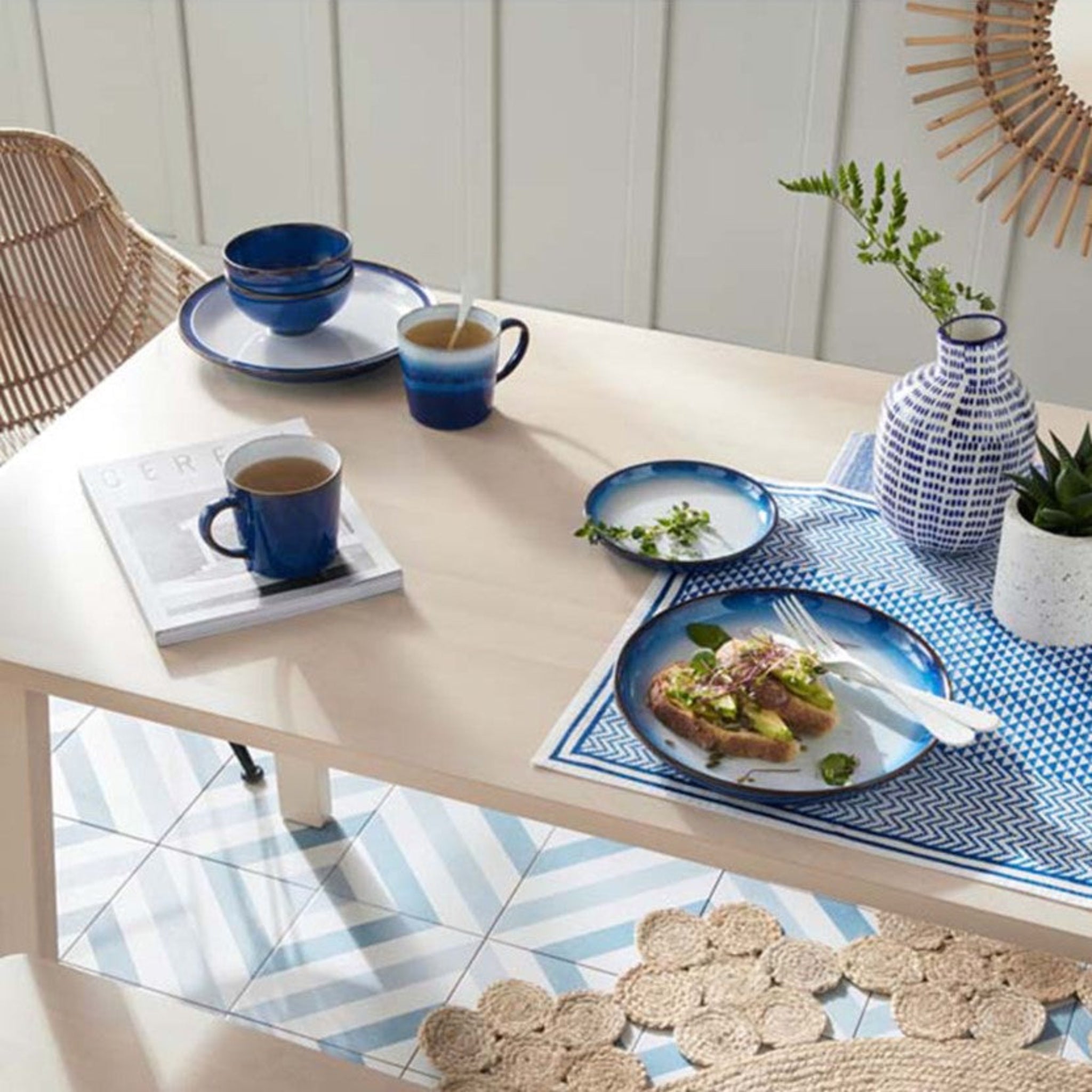 Denby Blue Haze Coupe Dinner Plate - Blue Haze Coupe Dinner Plate Sterling Home 1