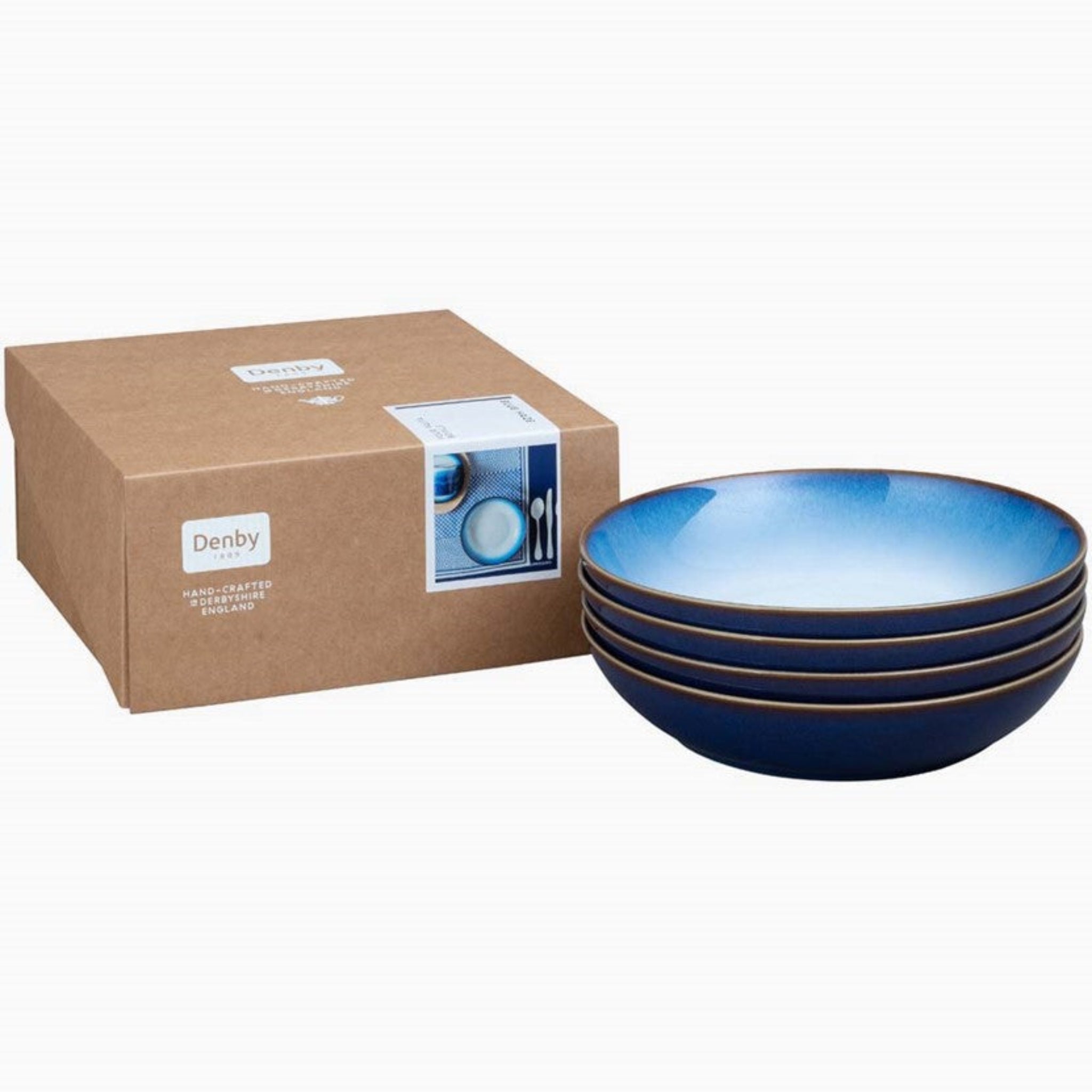 Denby Blue Haze Pasta Bowls Set Of 4 - Blue Haze Set Of 4 Pasta Bowls Sterling Home 2