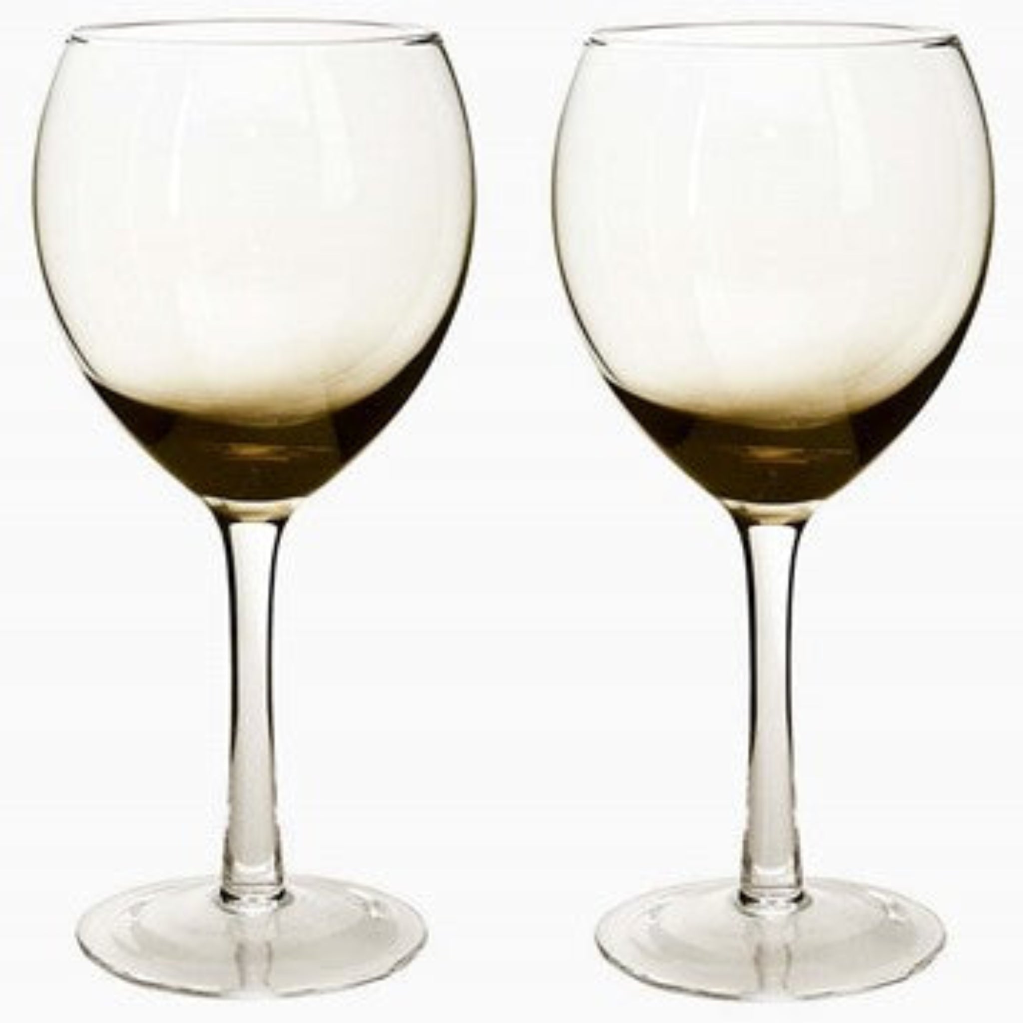 Denby Contemporary Wine Glass Grey Set Of 2 - Contemporary Smoked Grey Wine Glass Set Of 2 Sterling Home 2