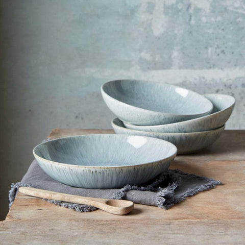 Denby Halo Speckle Pasta Bowls Set Of 4 - DISC Halo Speckle Set Of 4 Pasta Bowls Sterling Home 1