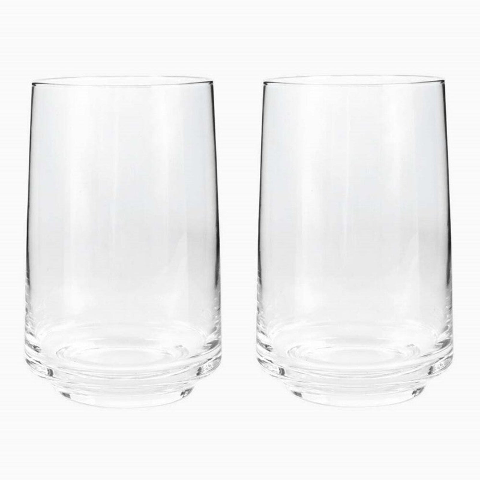 Denby Contemporary Small Tumbler Clear Set Of 2 - DISC Contemporary Clear Small Tumbler Set Of 2 Sterling Home 1