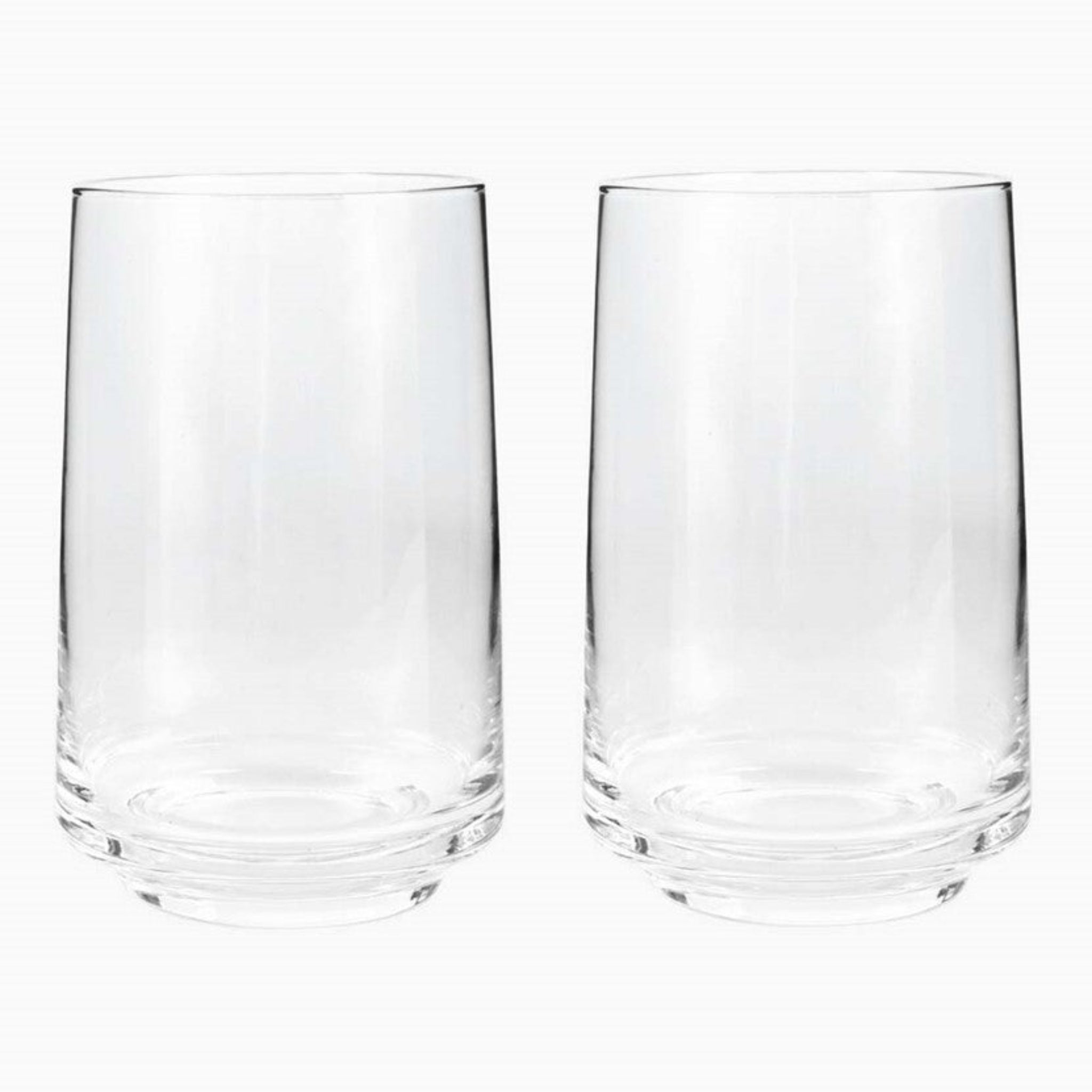 Denby Contemporary Large Tumbler Clear Set Of 2 - Contemporary Clear Large Tumbler Set Of 2 Sterling Home 1