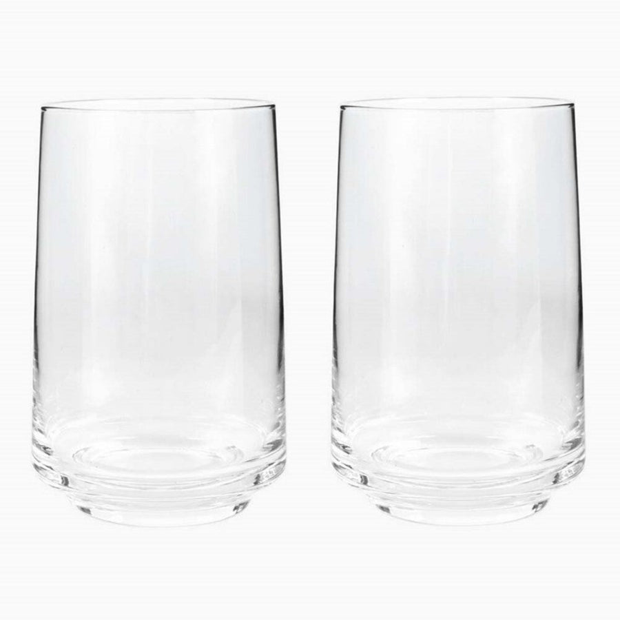 Denby Contemporary Large Tumbler Clear Set Of 2 - Contemporary Clear Large Tumbler Set Of 2 Sterling Home 1