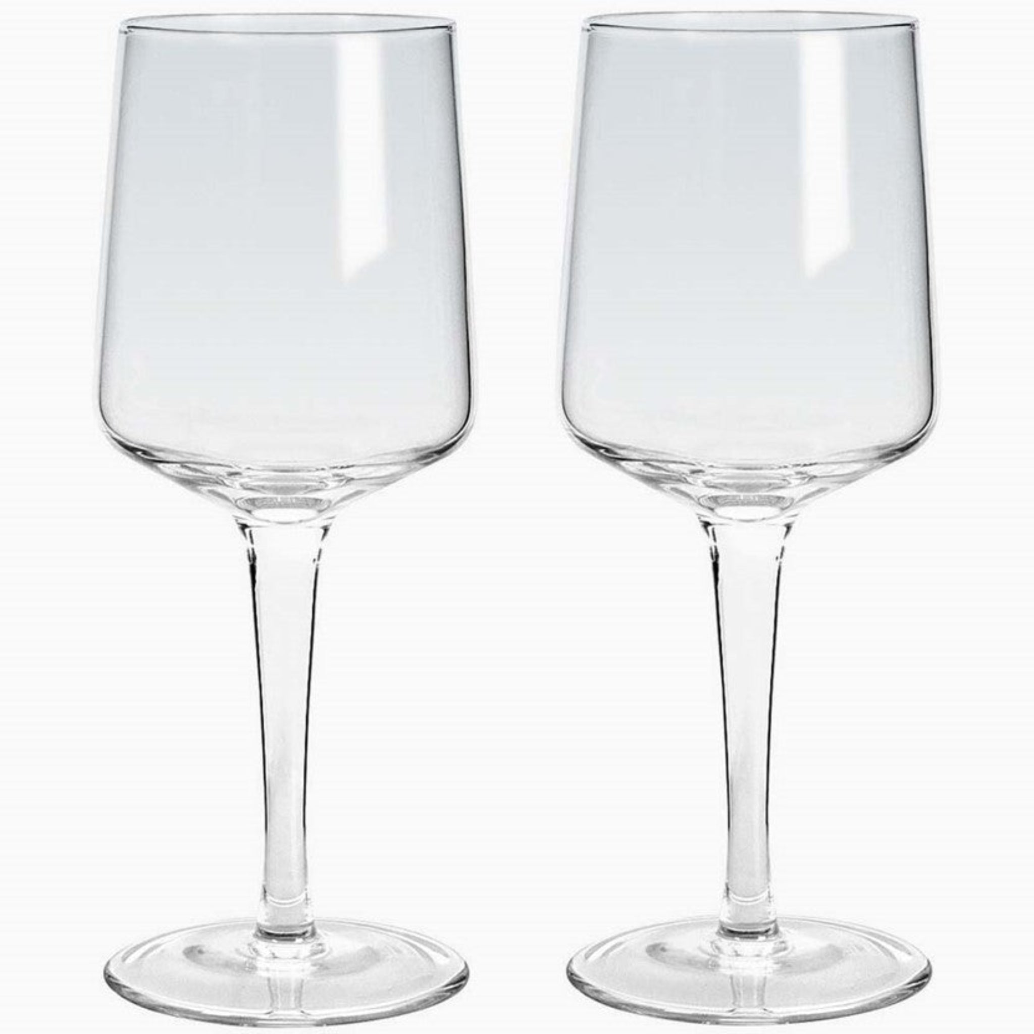 Denby Contemporary Wine Glass Clear Set Of 2 - Contemporary Clear Wine Glass Set Of 2 Sterling Home 1