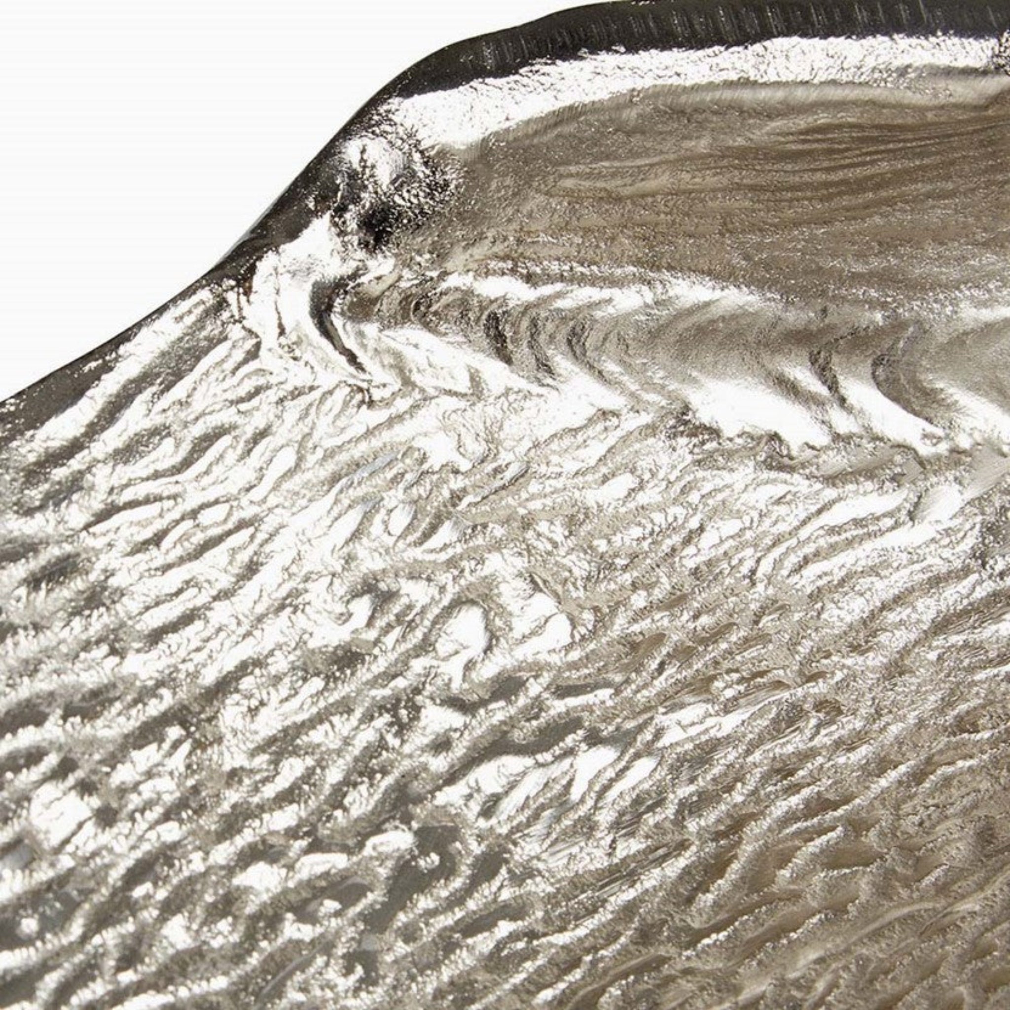 Hampstead Small Leaf Dish Rough Nickel Finish Sterling Home 2