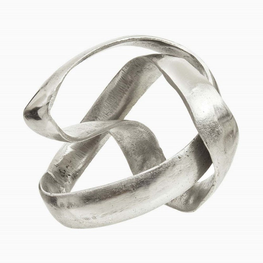 Prato Knot Sculpture Small Silver Sterling Home 1