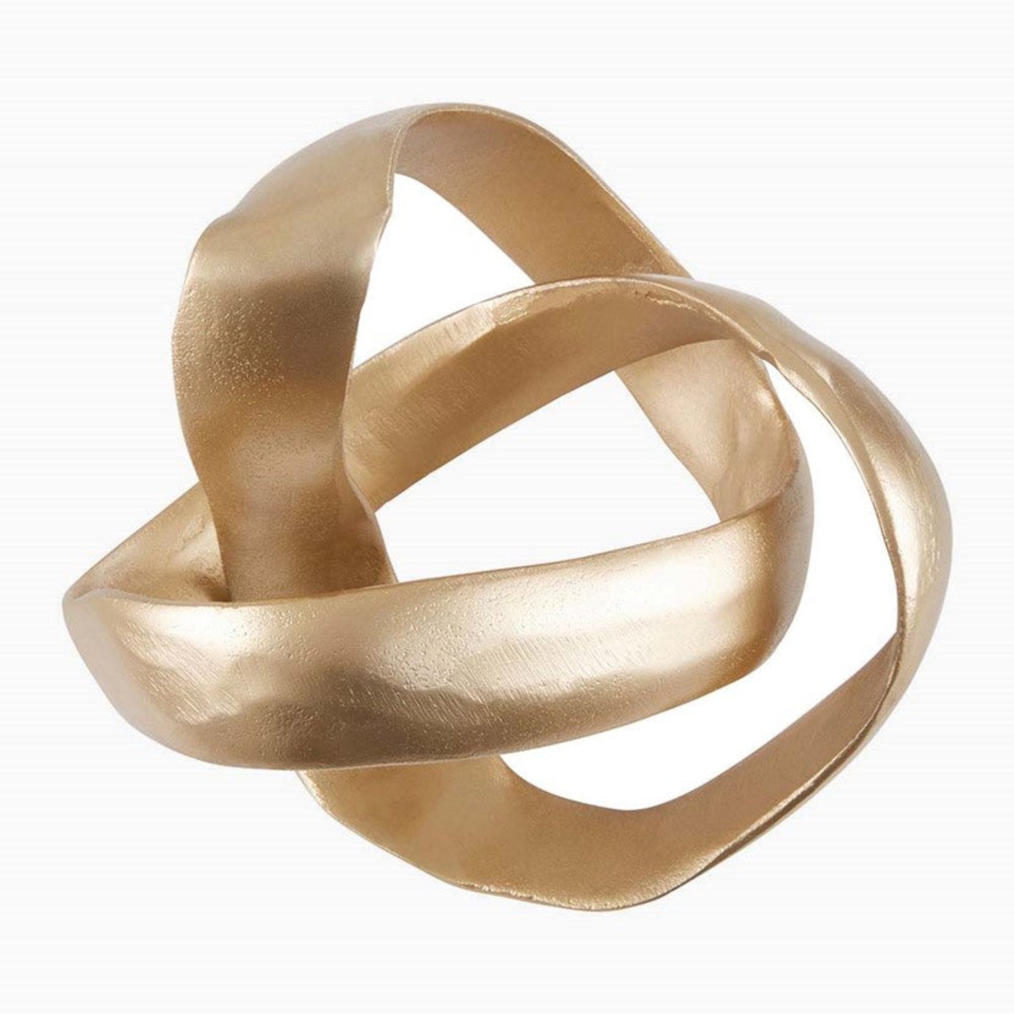 Prato Knot Sculpture Gold Sterling Home 4