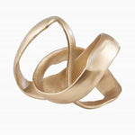 Prato Knot Sculpture Gold Sterling Home 3