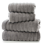 Ribbleton Grey Bath Towel - Ribbleton Bath Towel Dove Grey - Bath Sterling Home 2