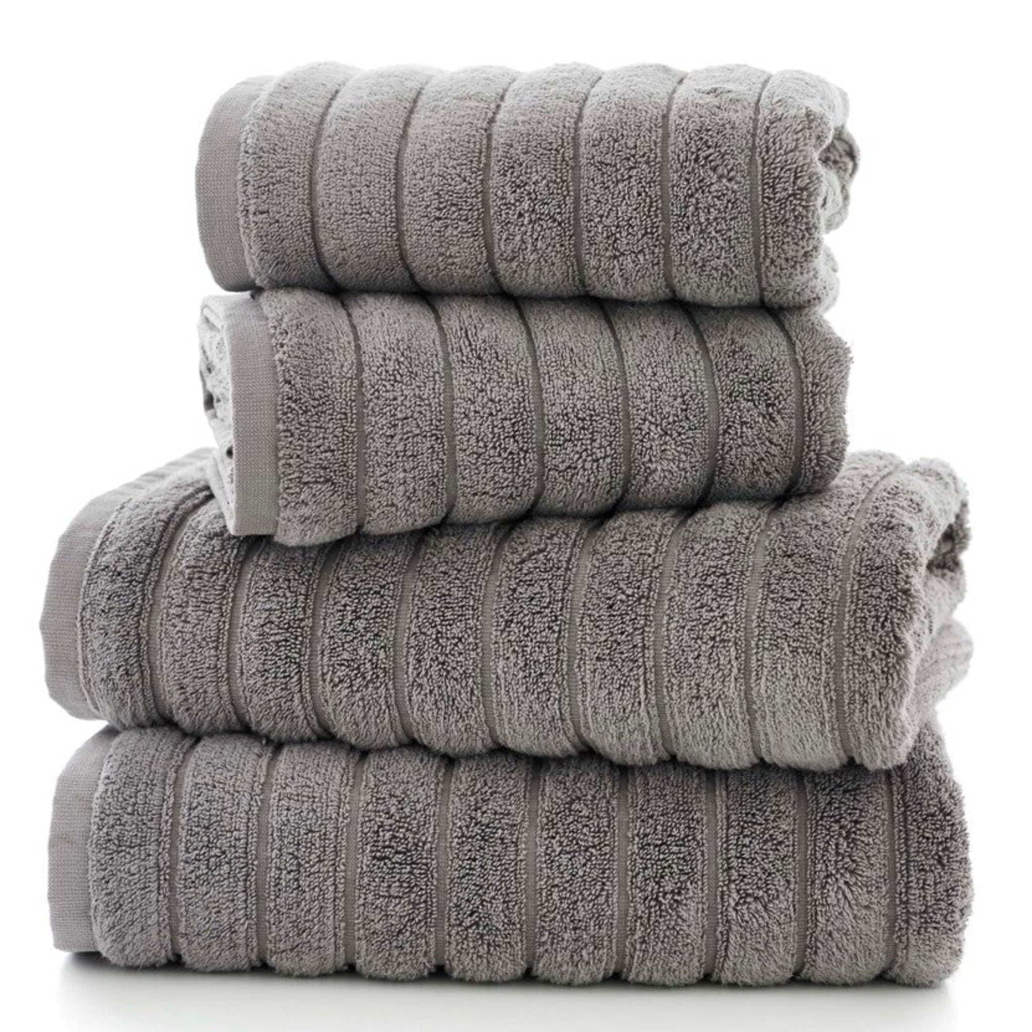 Ribbleton Grey Bath Towel - Ribbleton Bath Towel Dove Grey - Bath Sterling Home 2