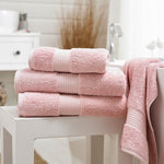 Bliss Pink Bath Sheet Towel - Bliss Towel Pink - Bath Sheet Sterling Home 1