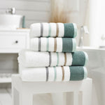Portland Green Bath Towel - Portland Towel Seagrass - Bath Sterling Home 1