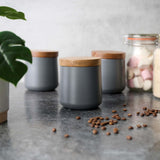 Denby Storage Canisters Grey Set Of 3