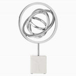 Mirano Spiral Sculpture On Stand Silver Sterling Home 4