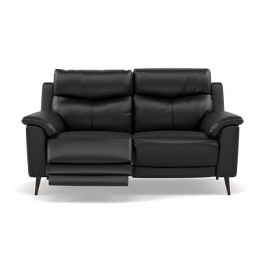 Revel 2 Seater Recliner Sofa - 2 Seater Sofa with 2 Power Recliners Cat 20S - Power Recliner with USB 2 Seater Sofas Sterling Home 19 BXS-023C BLACK