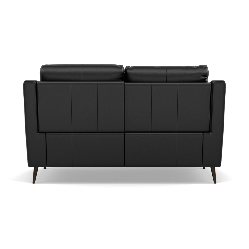 Revel 2 Seater Recliner Sofa - 2 Seater Sofa with 2 Power Recliners Cat 20S - Power Recliner with USB — BXS-023C BLACK, gallery image 2
