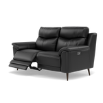 Revel 2 Seater Recliner Sofa - 2 Seater Sofa with 2 Power Recliners Cat 20S - Power Recliner with USB — BXS-023C BLACK, gallery image 3