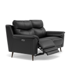 Revel 2 Seater Recliner Sofa - 2 Seater Sofa with 2 Power Recliners Cat 20S - Power Recliner with USB — BXS-023C BLACK, gallery image 1