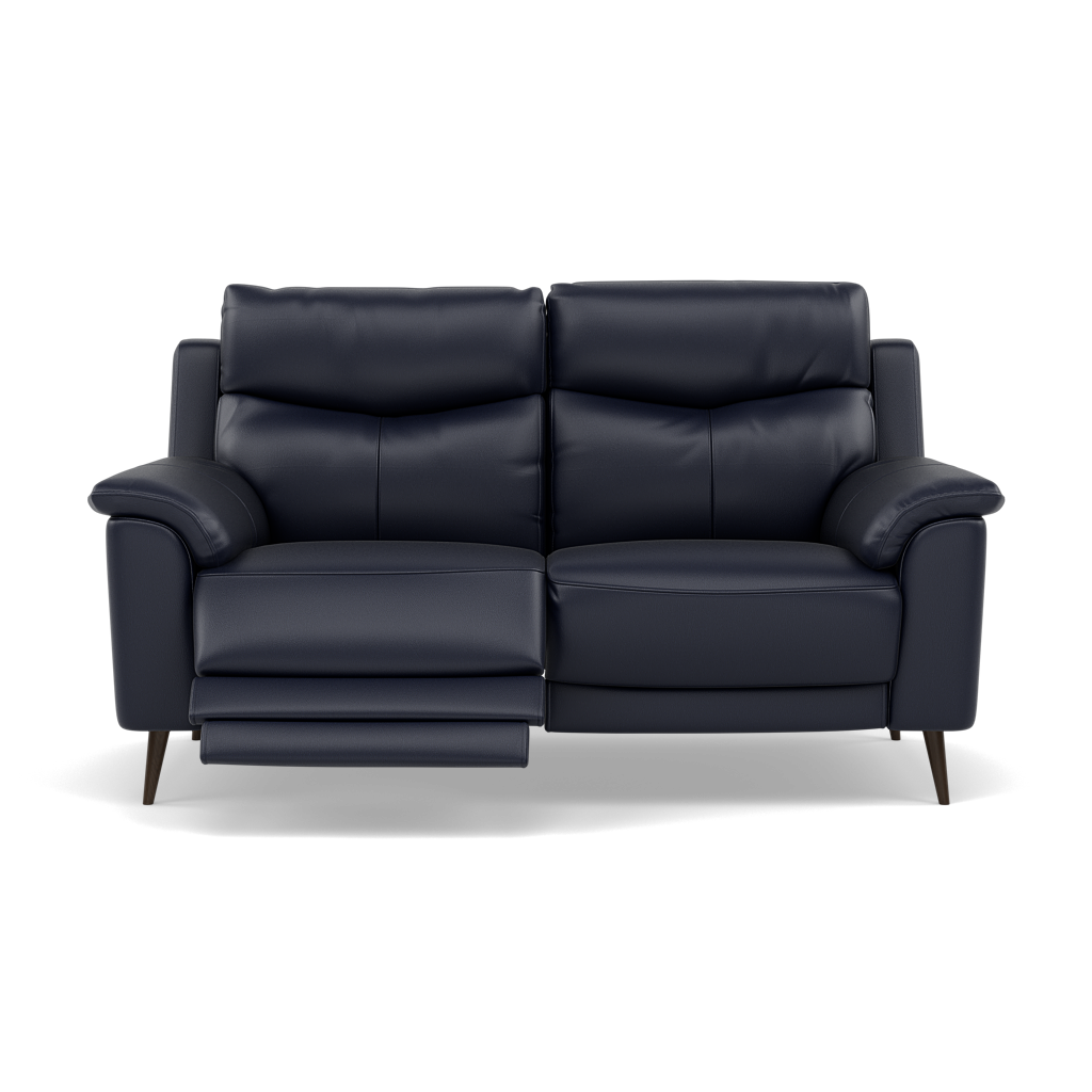 Revel 2 Seater Recliner Sofa - 2 Seater Sofa with 2 Power Recliners Cat 20S - Power Recliner with USB 2 Seater Sofas Sterling Home 23 BXS-036C NAVY
