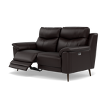 Revel 2 Seater Recliner Sofa - 2 Seater Sofa with 2 Power Recliners Cat 20S - Power Recliner with USB — BXS-037C WALNUT, gallery image 3