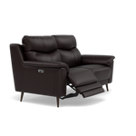 Revel 2 Seater Recliner Sofa - 2 Seater Sofa with 2 Power Recliners Cat 20S - Power Recliner with USB — BXS-037C WALNUT, gallery image 1