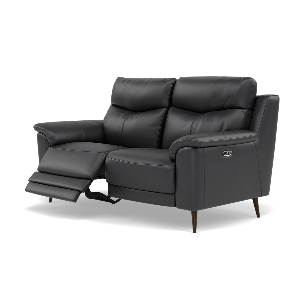 Revel 2 Seater Recliner Sofa - 2 Seater Sofa with 2 Power Recliners Cat 20S - Power Recliner with USB — BXS-058E SHALE, gallery image 3