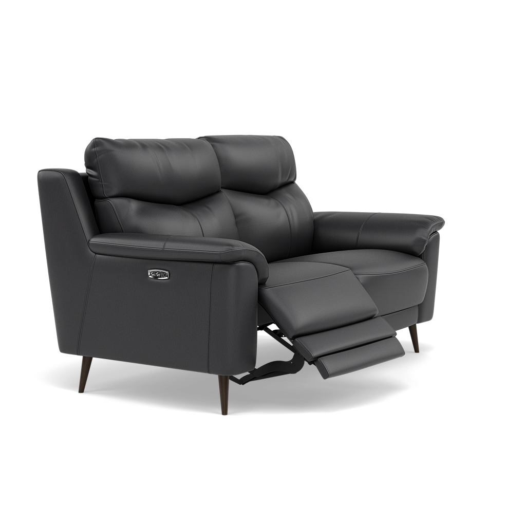 Revel 2 Seater Recliner Sofa - 2 Seater Sofa with 2 Power Recliners Cat 20S - Power Recliner with USB — BXS-058E SHALE, gallery image 1