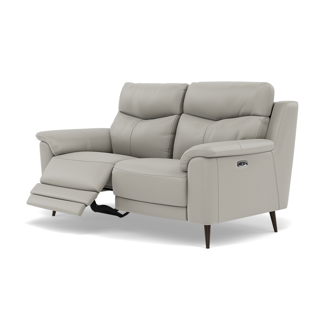 Revel 2 Seater Recliner Sofa - 2 Seater Sofa with 2 Power Recliners Cat 20S - Power Recliner with USB — BXS-251E GREY, gallery image 3