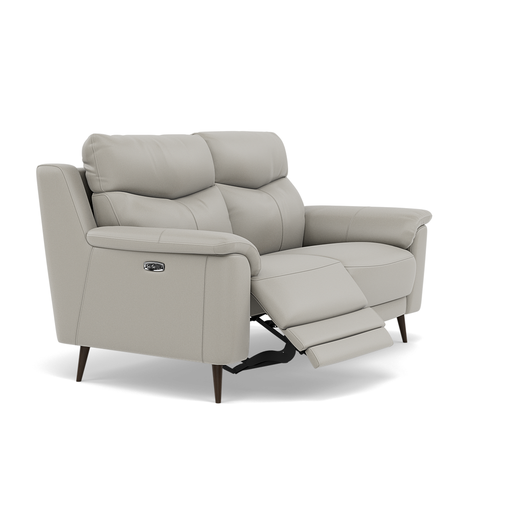 Revel 2 Seater Recliner Sofa - 2 Seater Sofa with 2 Power Recliners Cat 20S - Power Recliner with USB — BXS-251E GREY, gallery image 1