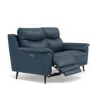 Revel 2 Seater Recliner Sofa - 2 Seater Sofa with 2 Power Recliners Cat 20S - Power Recliner with USB — BXS-313E OCEAN BLUE, gallery image 1
