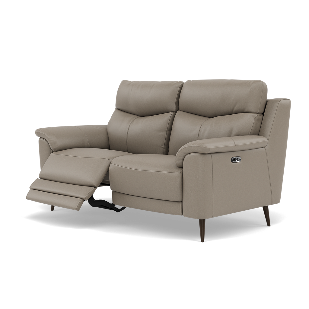 Revel 2 Seater Recliner Sofa - 2 Seater Sofa with 2 Power Recliners Cat 20S - Power Recliner with USB — BXS-722A TAUPE, gallery image 3