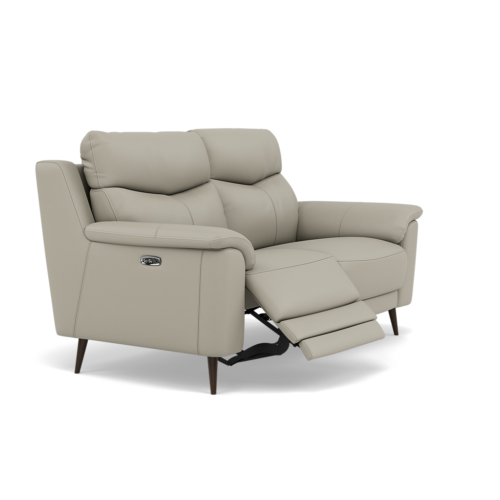 Revel 2 Seater Recliner Sofa - 2 Seater Sofa with 2 Power Recliners Cat 20S - Power Recliner with USB — NWS-516E LIGHT GREY, gallery image 1