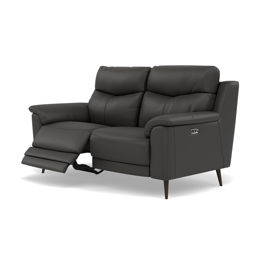 Revel 2 Seater Recliner Sofa - 2 Seater Sofa with 2 Power Recliners Cat 20S - Power Recliner with USB — NWS-517E SHALE GREY, gallery image 3