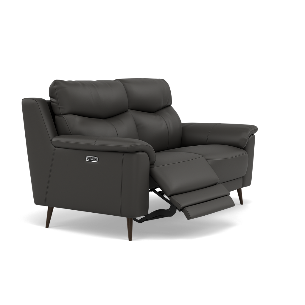 Revel 2 Seater Recliner Sofa - 2 Seater Sofa with 2 Power Recliners Cat 20S - Power Recliner with USB — NWS-517E SHALE GREY, gallery image 1