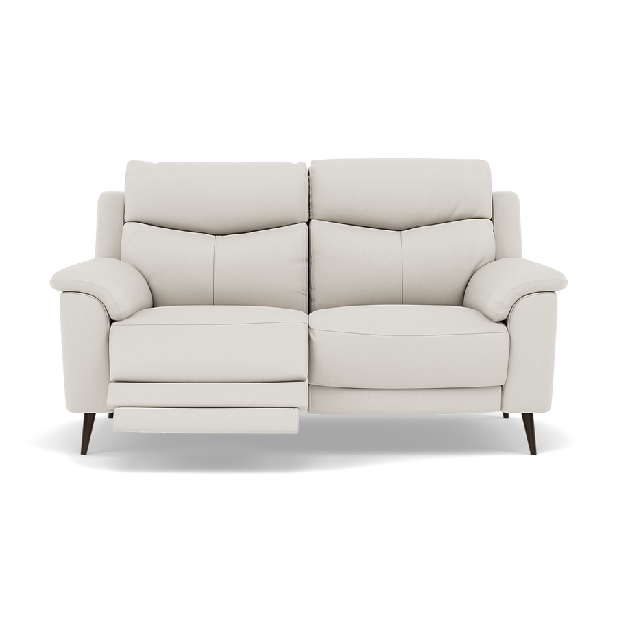 Revel 2 Seater Recliner Sofa - 2 Seater Sofa with 2 Power Recliners Cat 25S - Power Recliner with USB Sterling Home 1 NCS-744D STAR WHITE