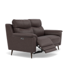 Revel 2 Seater Recliner Sofa - 2 Seater Sofa with 2 Power Recliners Fabric - Power Recliner with USB — BFA-BLJ-088 CHARCOAL GREY, gallery image 1