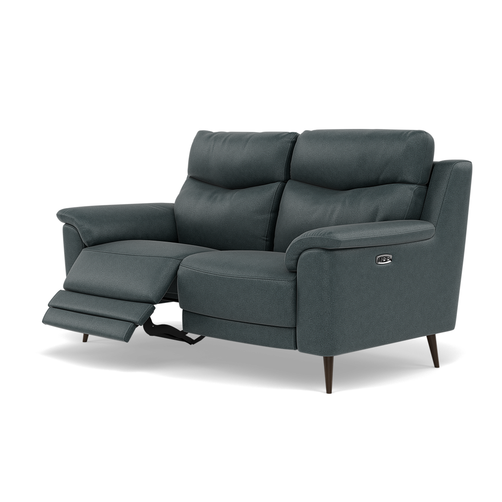 Revel 2 Seater Recliner Sofa - 2 Seater Sofa with 2 Power Recliners Fabric - Power Recliner with USB — BFA-BLJ-2047 LAKE GREEN, gallery image 3