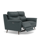 Revel 2 Seater Recliner Sofa - 2 Seater Sofa with 2 Power Recliners Fabric - Power Recliner with USB — BFA-BLJ-2047 LAKE GREEN, gallery image 1