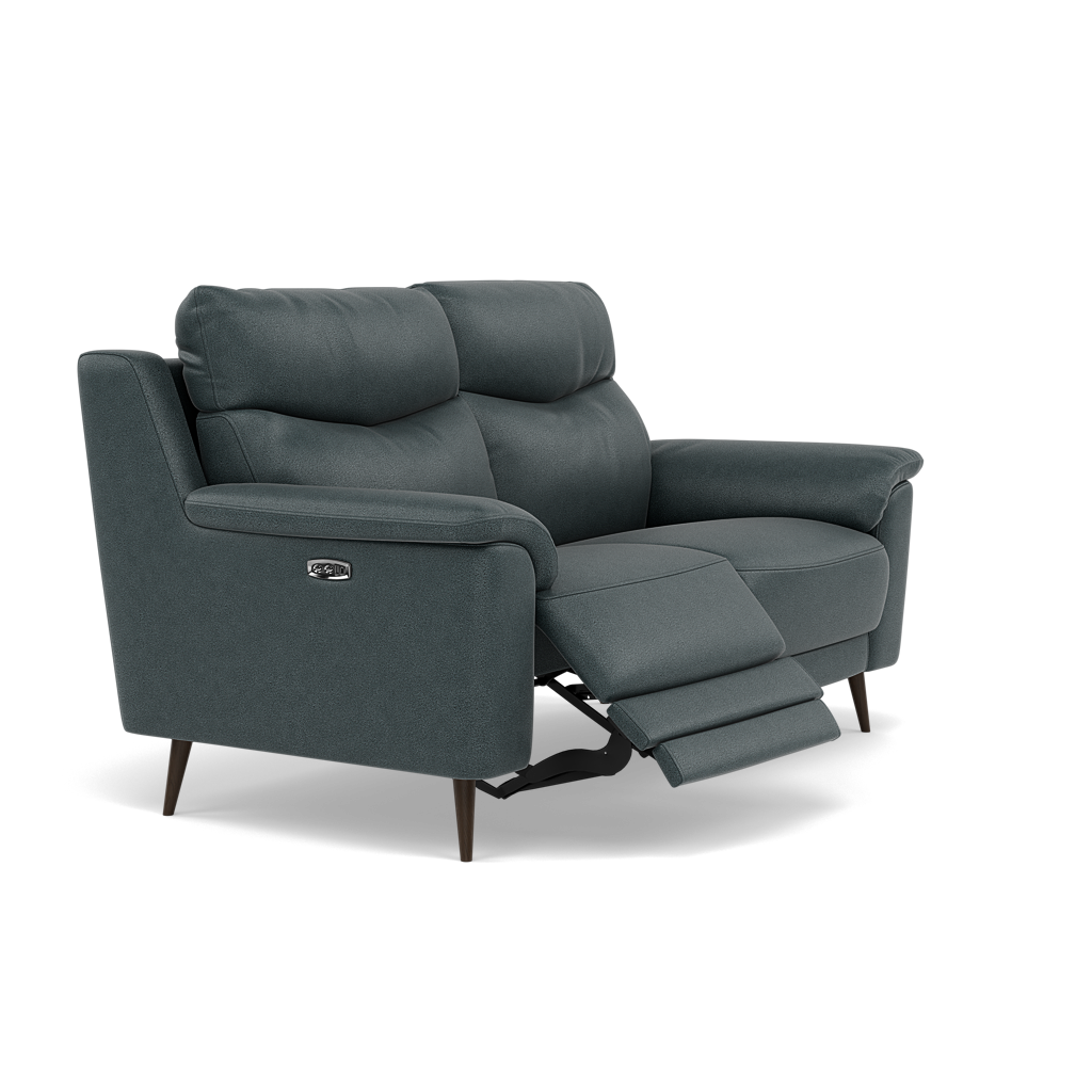 Revel 2 Seater Recliner Sofa - 2 Seater Sofa with 2 Power Recliners Fabric - Power Recliner with USB — BFA-BLJ-2047 LAKE GREEN, gallery image 1